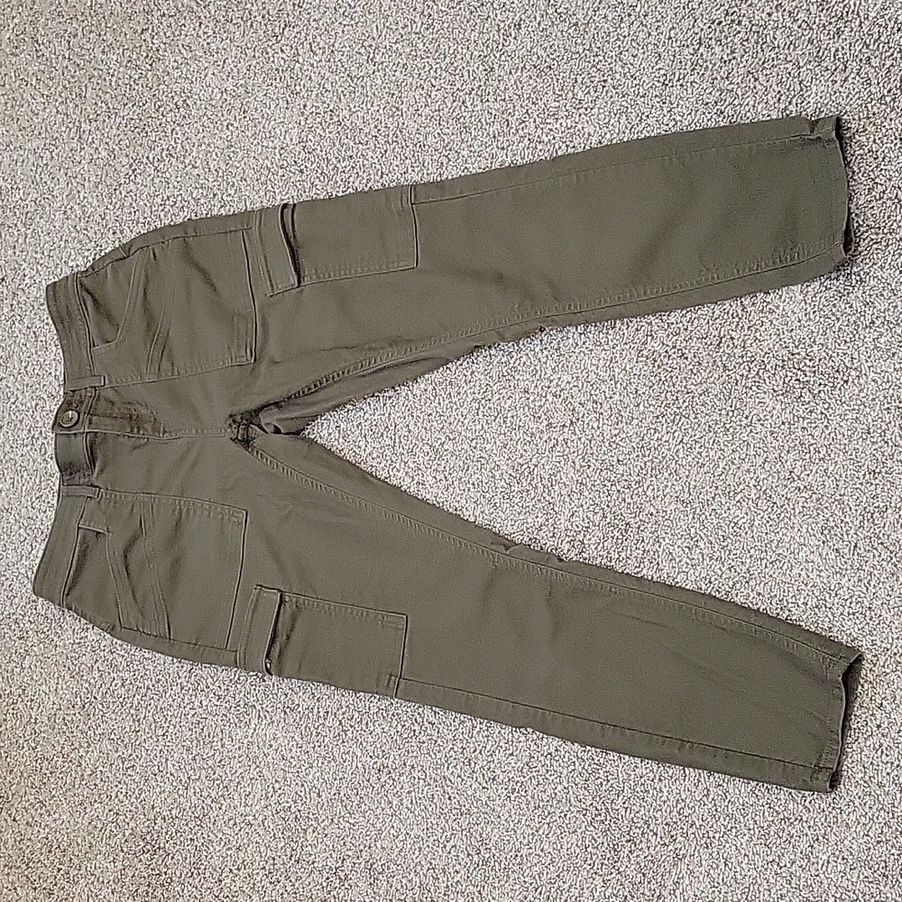 Olive Cargo Utility Pants for Women